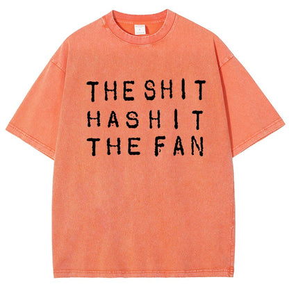 The Shit Has Hit The Fan Vintage Distressed T-shirt