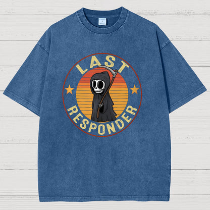 Last Responder Vintage Distressed T-shirt