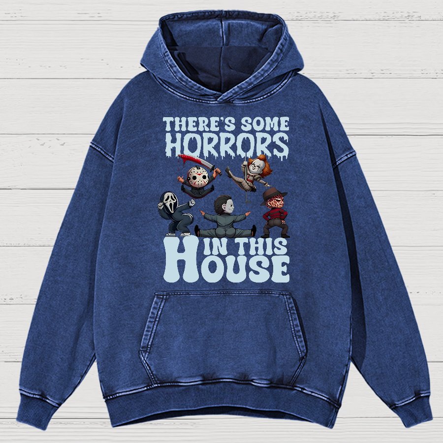 Halloween Horror Movies Vintage Distressed Hoodie