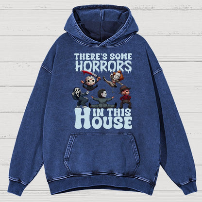 Halloween Horror Movies Vintage Distressed Hoodie