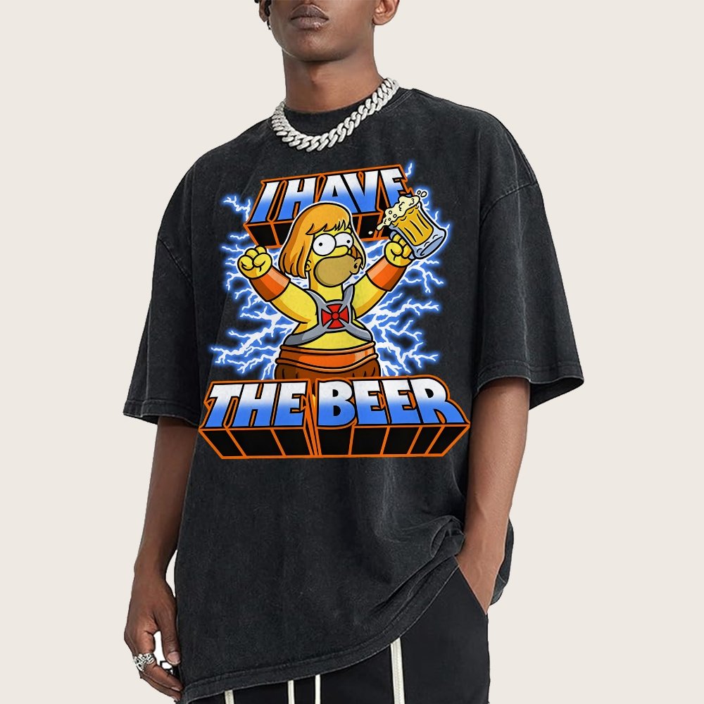 He-Beer Vintage Distressed T-shirt