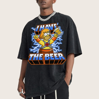 He-Beer Vintage Distressed T-shirt