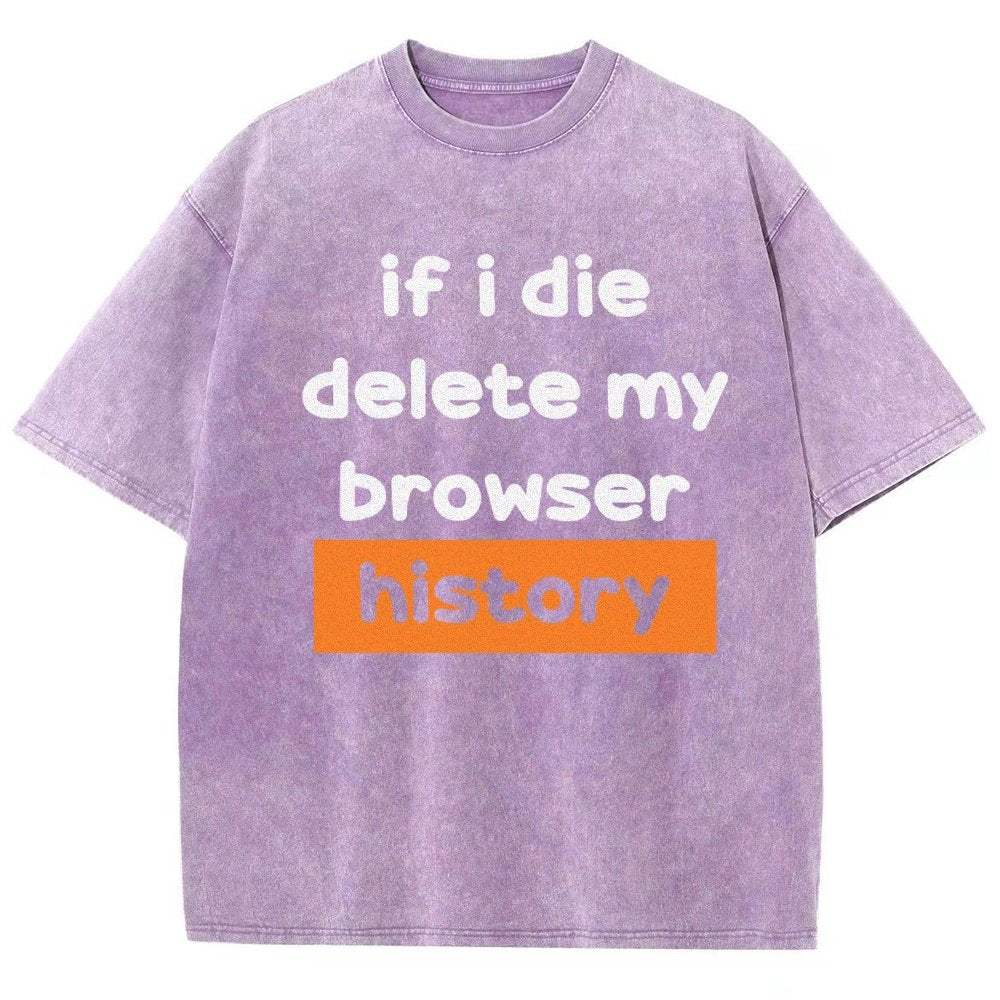 Delete my browswer history Vintage Distressed T-shirt
