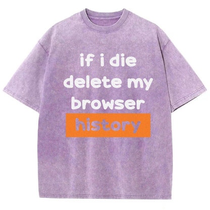 Delete my browswer history Vintage Distressed T-shirt