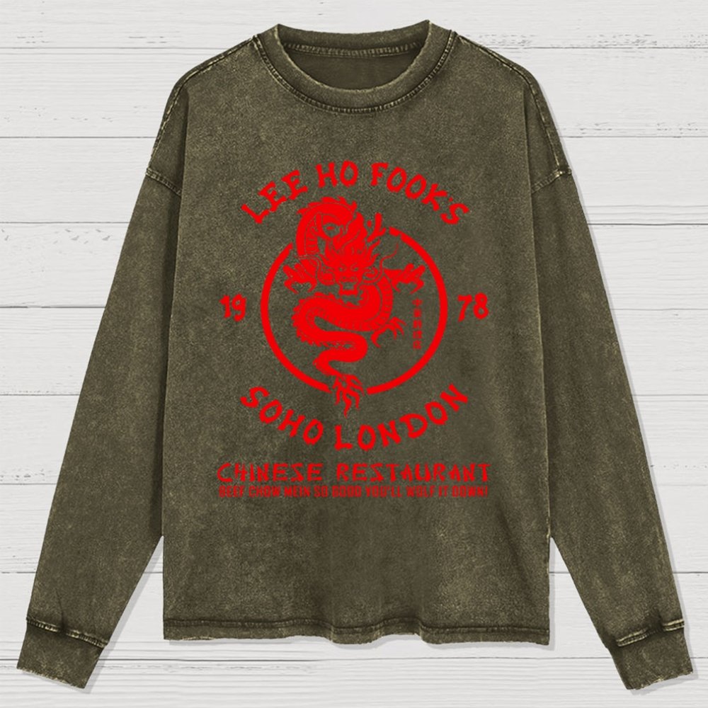 Lee Ho Fooks Chinese Restaurant Washed Long Sleeve Tee
