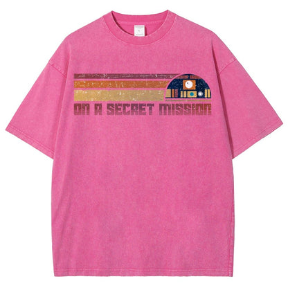 On A Secret Mission Vintage Distressed T-shirt