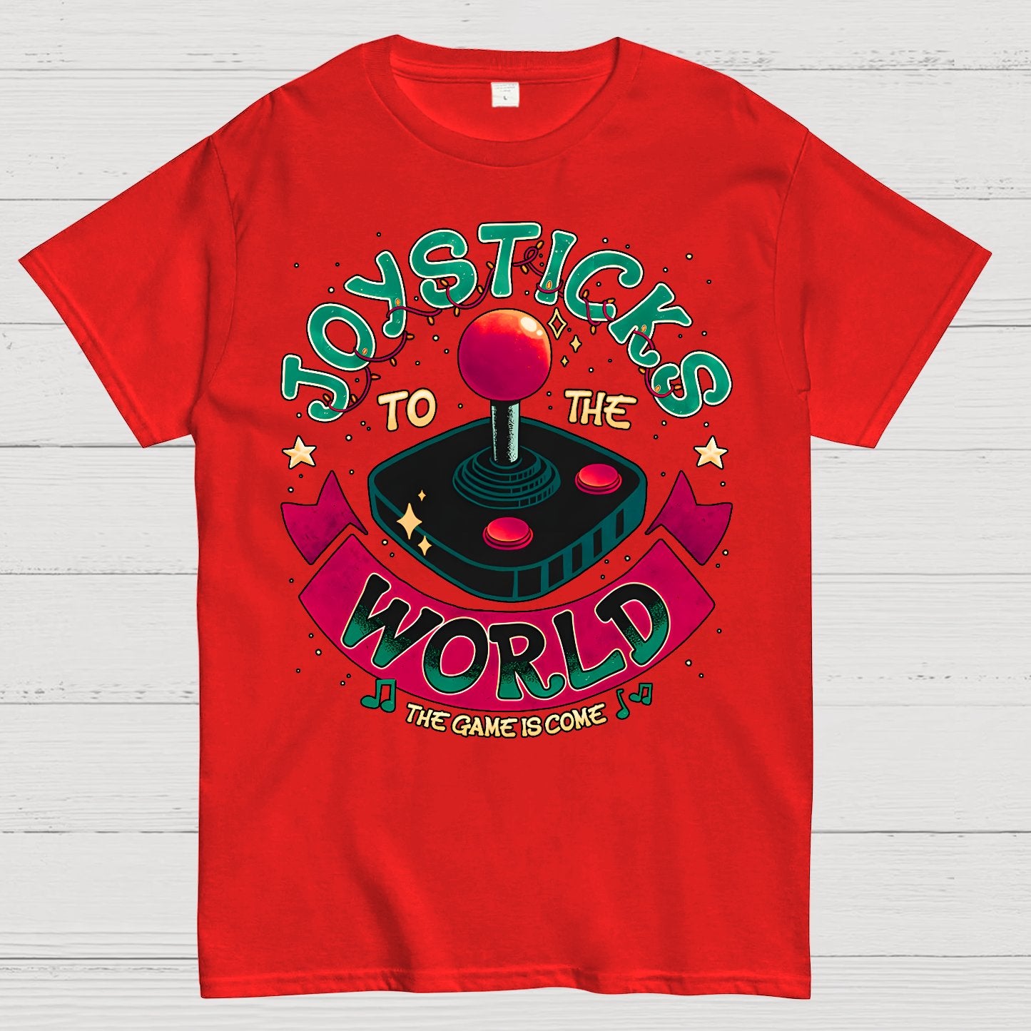 Joysticks To The World Geek T-Shirt