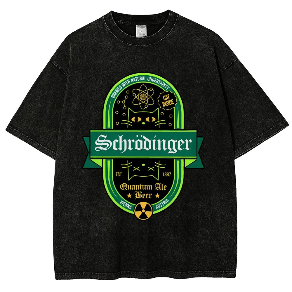 Schrödinger's Cat Inside Vintage Distressed T-shirt
