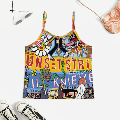 Vintage Graffiti2 Women's Geek Suspender Cami Set