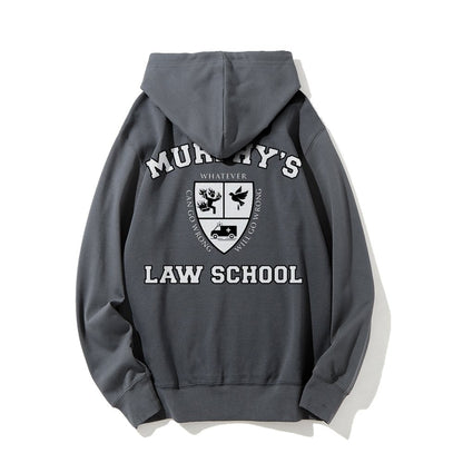 Murphy's Law School  Academic Printed Back Unisex Cotton Hoodie