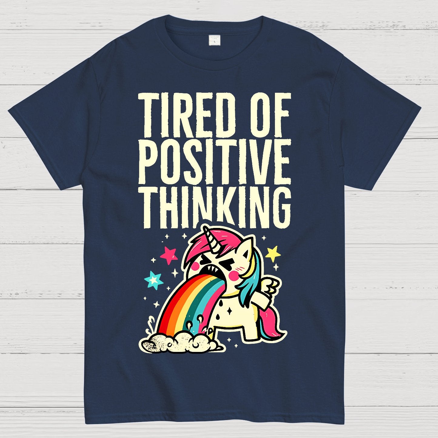 Tired of Positive Thinking Geek T-Shirt