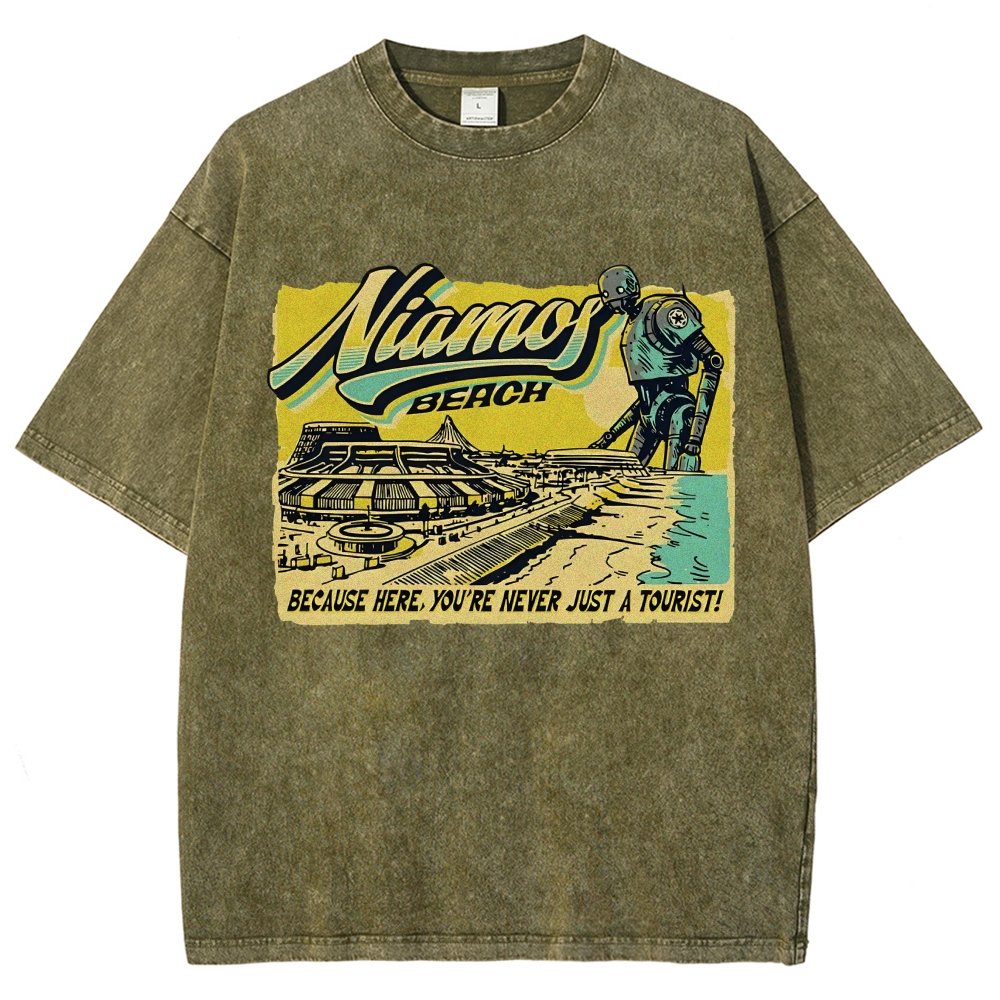 Niamos Beach Vintage Distressed T-shirt