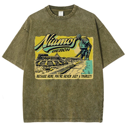 Niamos Beach Vintage Distressed T-shirt