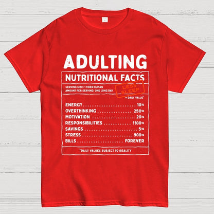Adulting Facts Geek T-Shirt