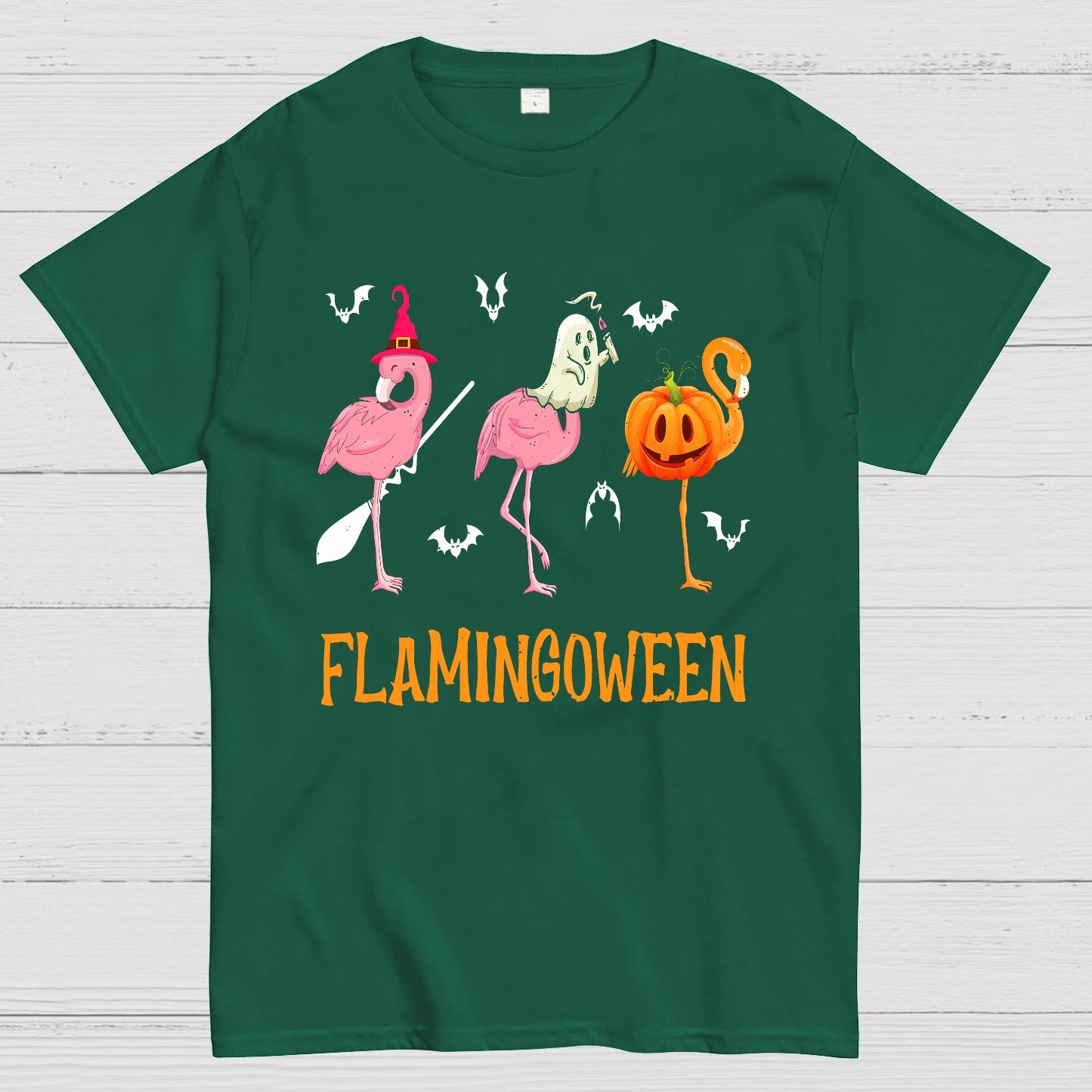 Halloween Flamingo Geek T-Shirt