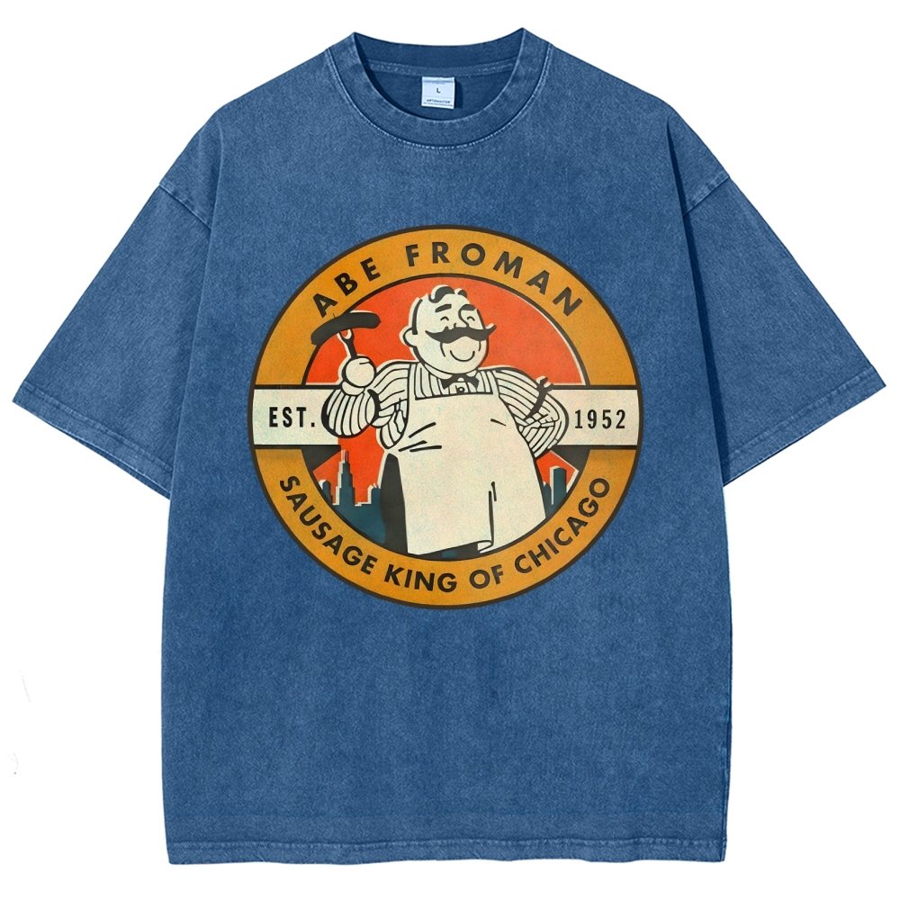 Al Froman - The Sausage Pro of Chicago-1952 Vintage Distressed T-shirt
