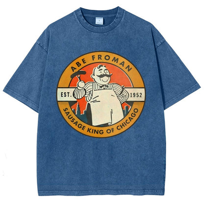 Al Froman - The Sausage Pro of Chicago-1952 Vintage Distressed T-shirt