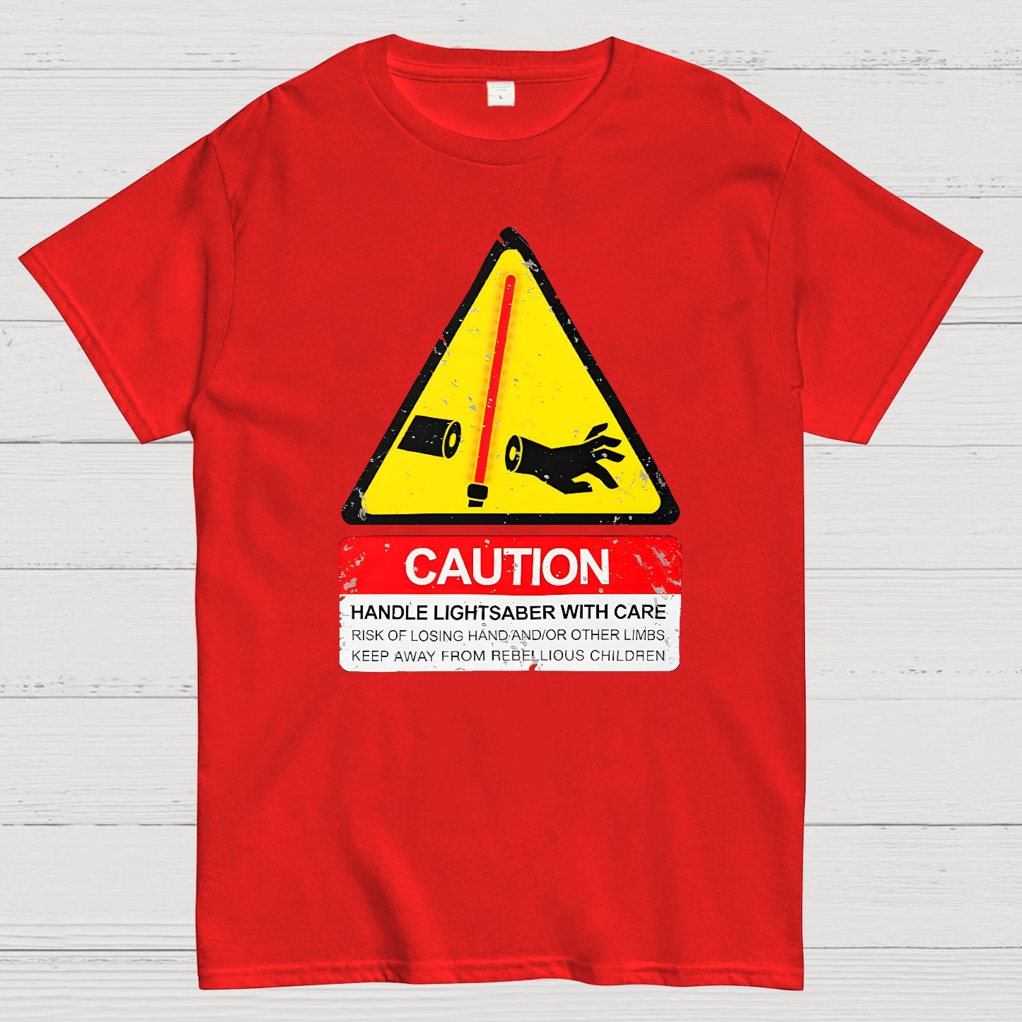CAUTION Handle With Care Essential Geek T-Shirt