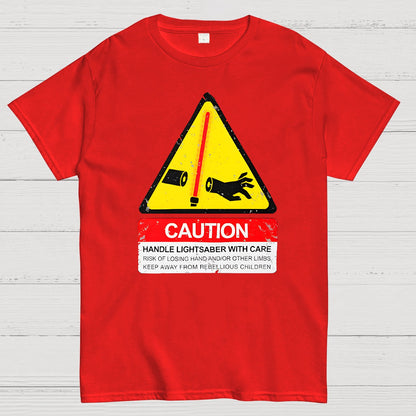CAUTION Handle With Care Essential Geek T-Shirt