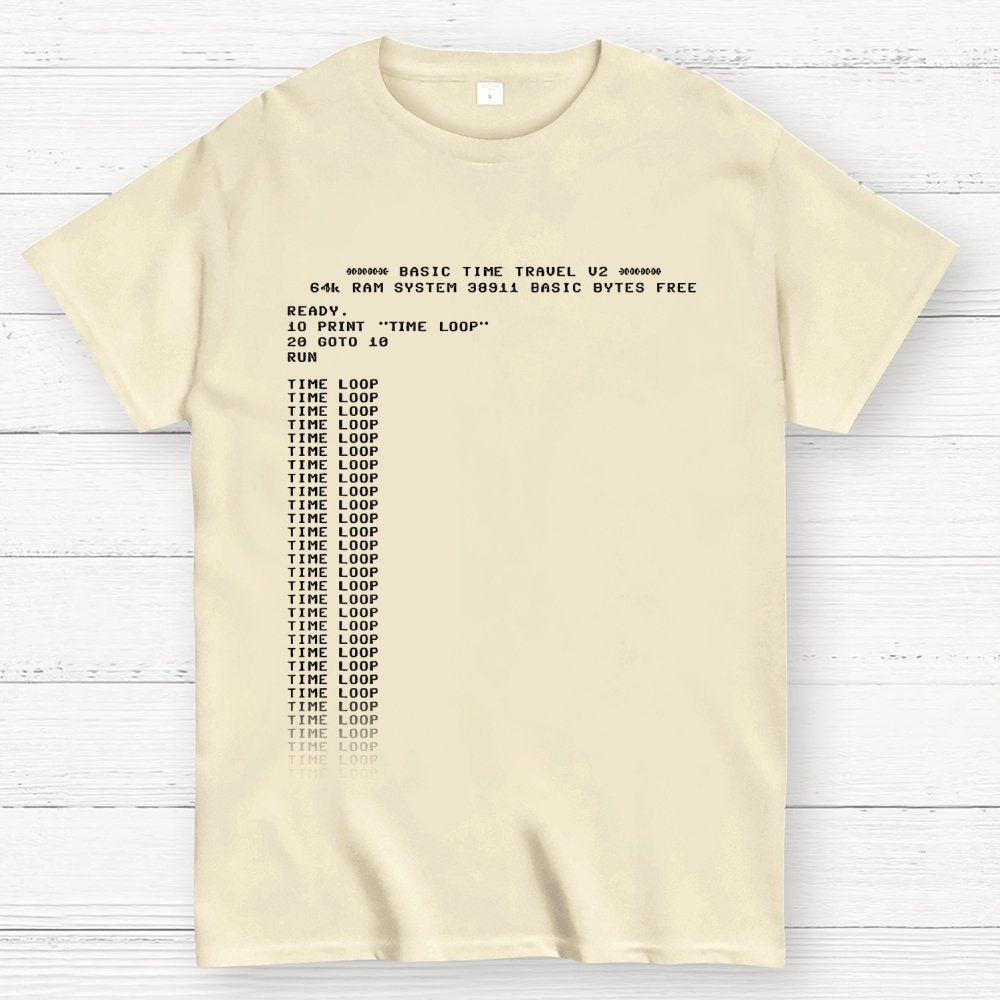 BASIC Time Travel Geek T-Shirt