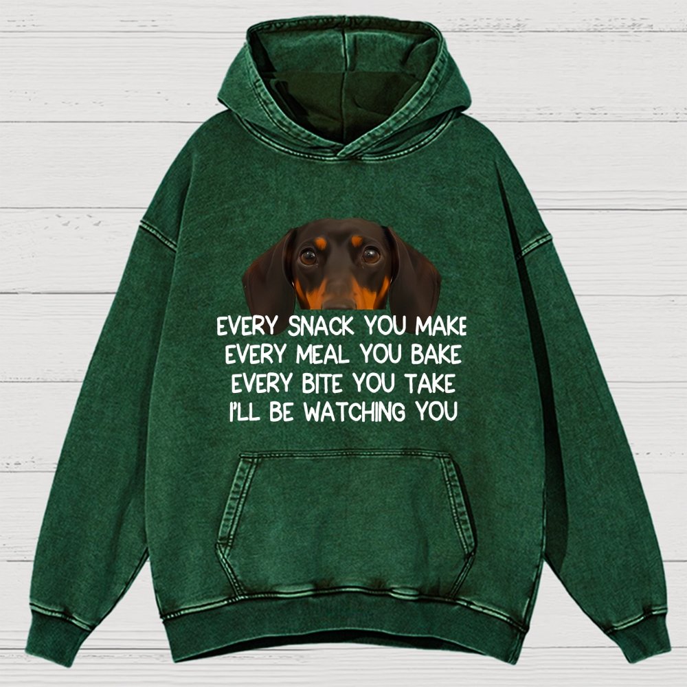 Every Snack You Make Vintage Distressed Hoodie
