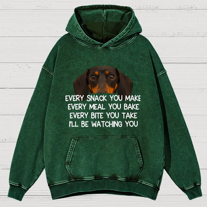 Every Snack You Make Vintage Distressed Hoodie