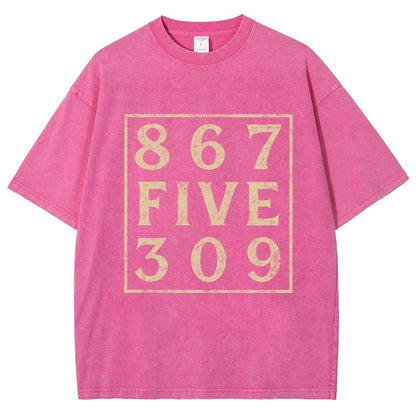 Music 867 Five 309 80S Pop Music  Vintage Distressed T-shirt
