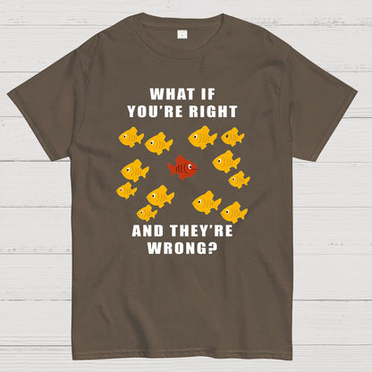 What If You're Right And They're Wrong Geeky T-Shirt