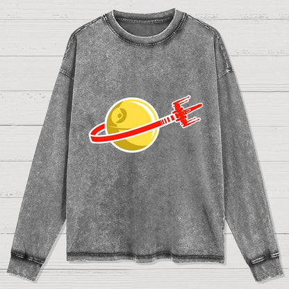 That's No Space Logo! Washed Long Sleeve Tee