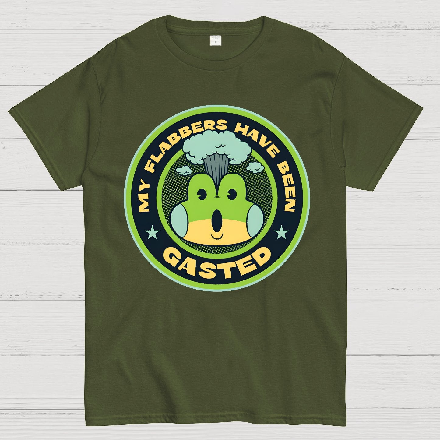 My Flabbers Have Been Gasted Funny Frog Geek T-Shirt