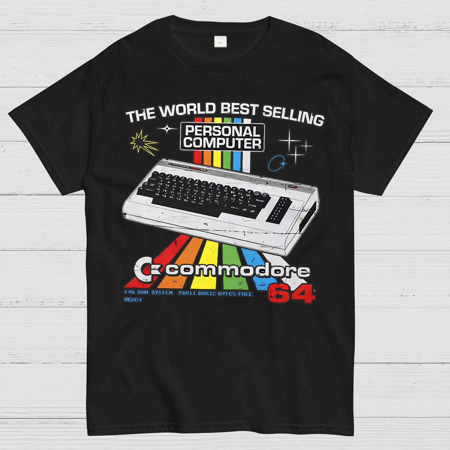 Retro Games Commodore 64 Personal Computer Geek T-Shirt
