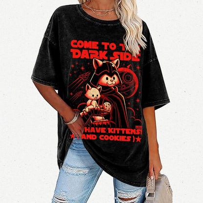 We Have Kittens and Cookies Vintage Distressed T-shirt
