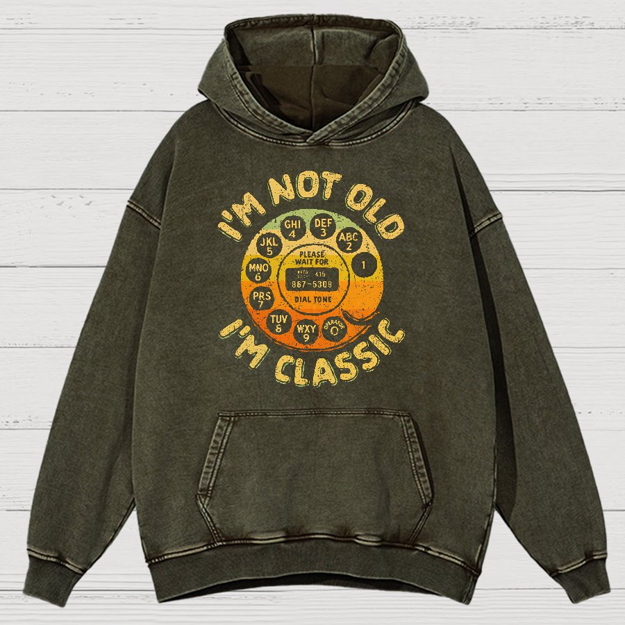 The Classic Communicator Vintage Distressed Hoodie