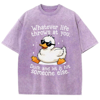 Whatever Life Throws At You Vintage Distressed T-shirt