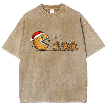 Christmas Cookie Vintage Distressed T-shirt