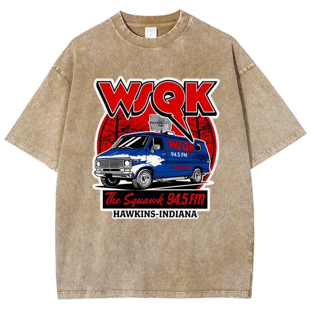 WSQK Elmwood Vintage Distressed T-shirt