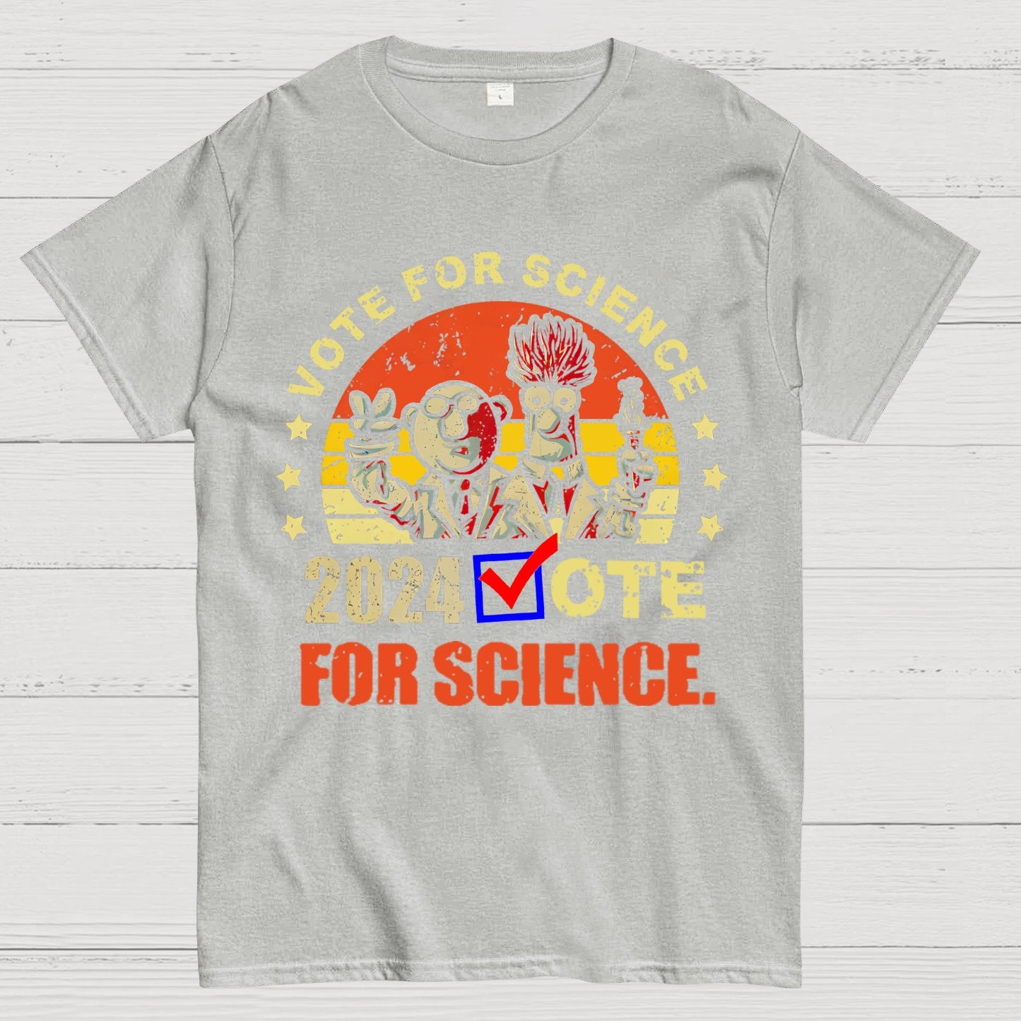 Vote For Science In 2024 Geeky T-Shirt