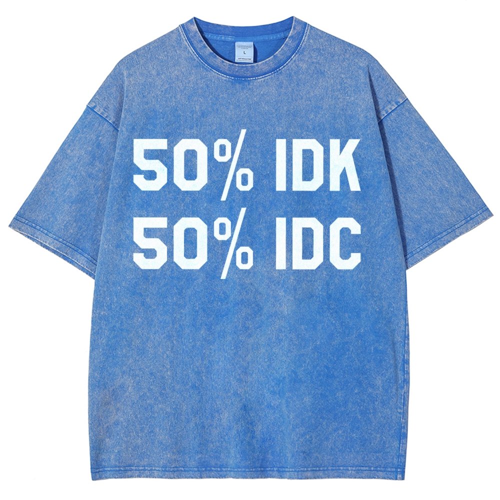 50% I Don't Care Vintage Distressed T-shirt