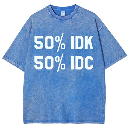 50% I Don't Care Vintage Distressed T-shirt