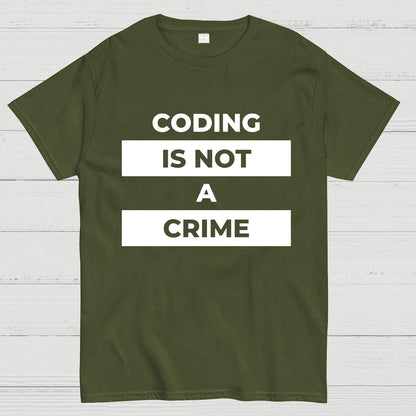 Coding Is Not A Crime Geek T-Shirt