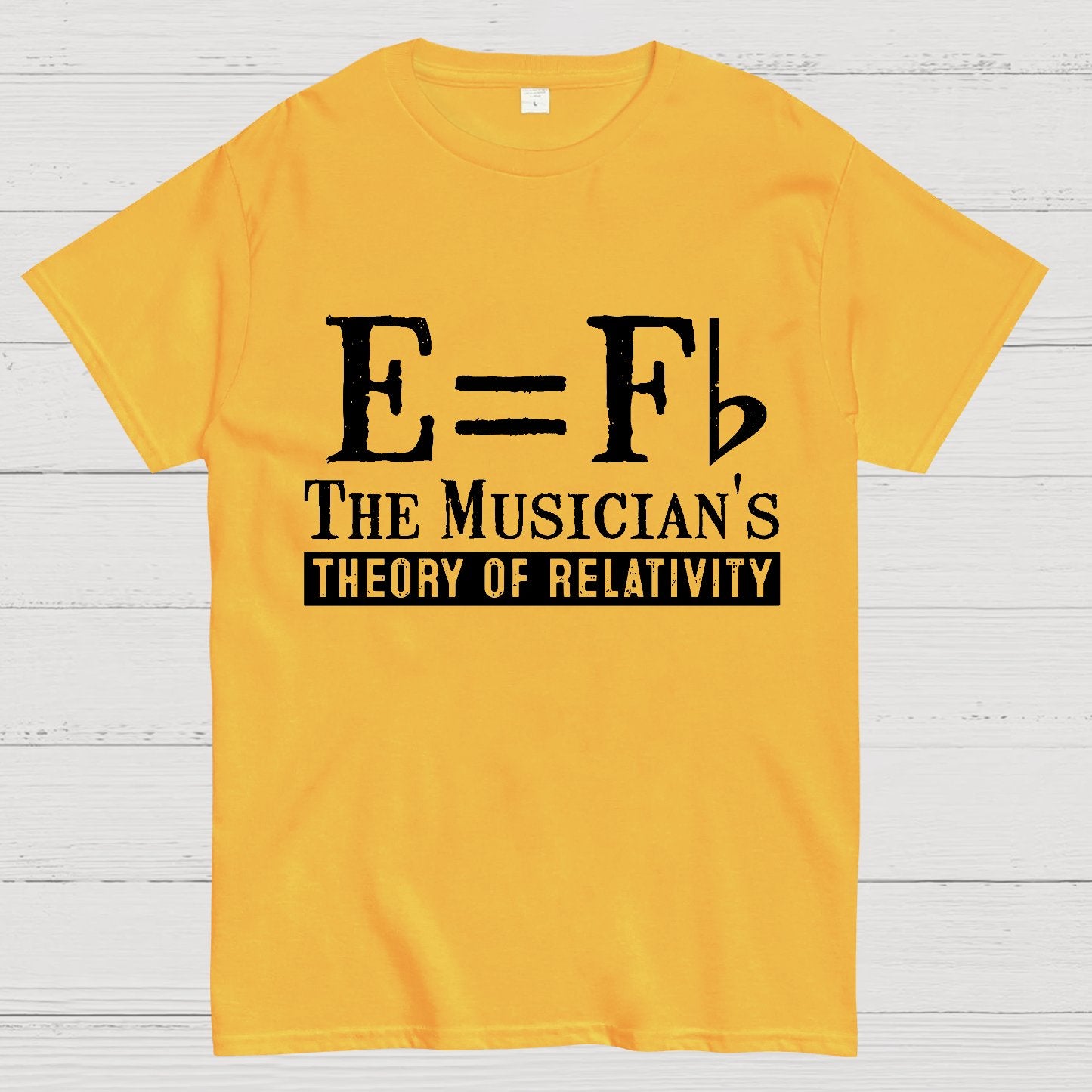 E Equals F Flat Theory of Relativity Geek T-Shirt