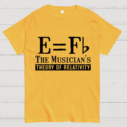 E Equals F Flat Theory of Relativity Geek T-Shirt