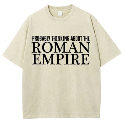 Probably Thinking About The Roman Empire Vintage Distressed T-shirt