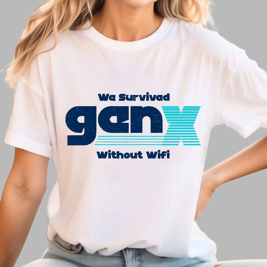We Survived Without Wifi Geek T-Shirt