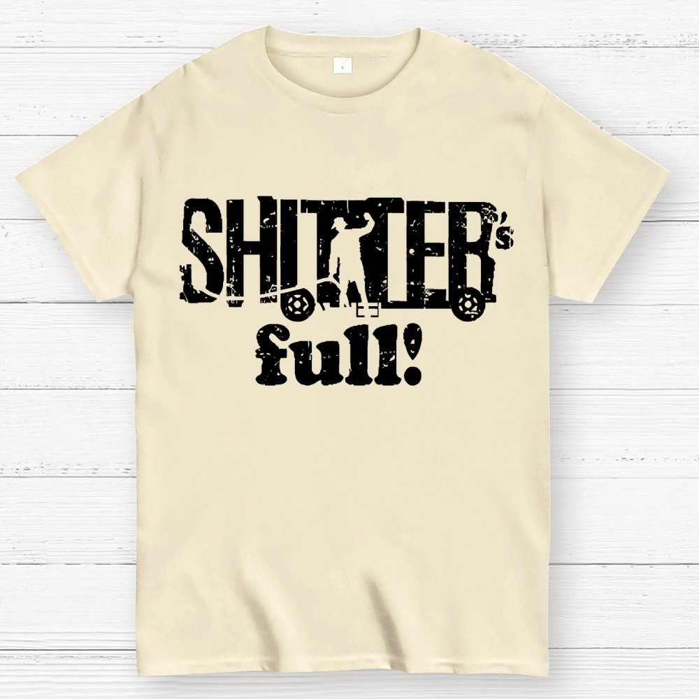 Shitter's Full! Christmas Humor Geek T-Shirt