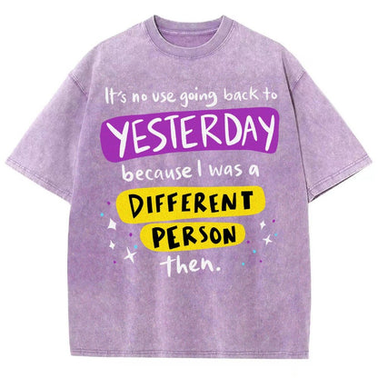 A Different Person Than Yesterday Vintage Distressed T-shirt