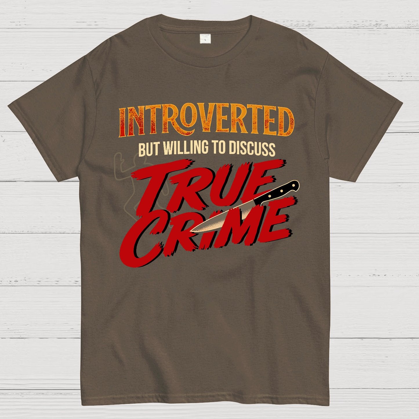 Willing To Discuss True Crime Geek T-Shirt