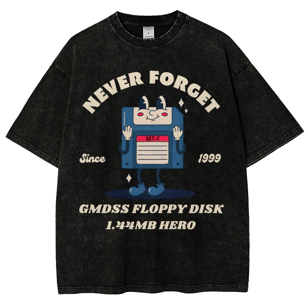 GMDSS floppy disk hero Vintage Distressed T-shirt