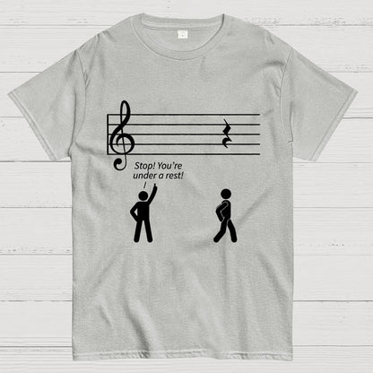 Stop Under a Rest Music Geek T-Shirt