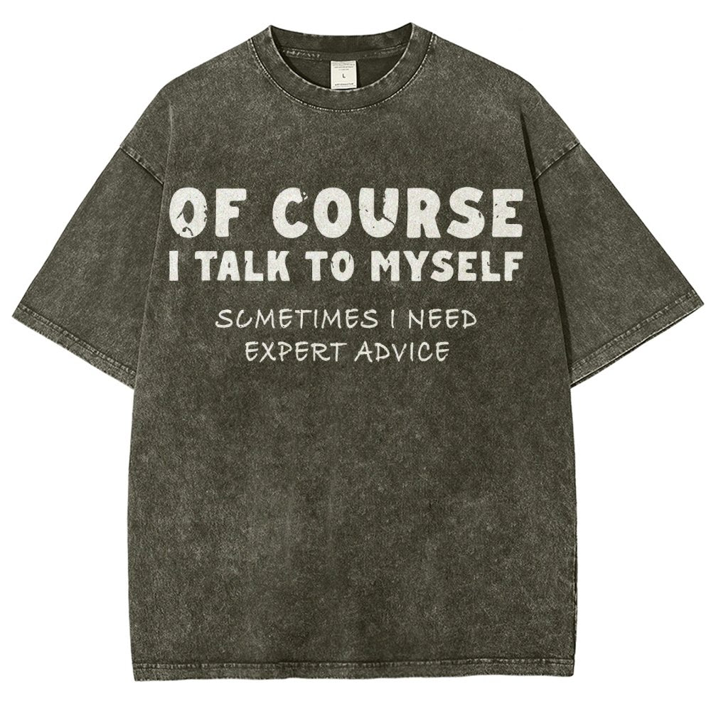 Talk To Myself Vintage Distressed T-shirt
